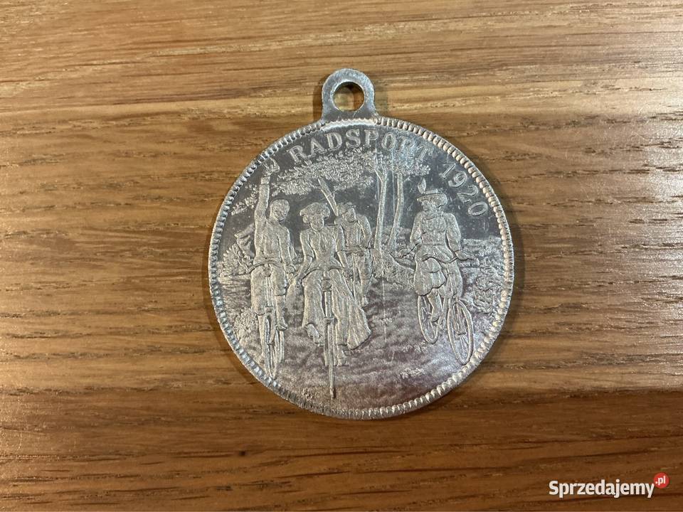 Srebrny Medal Kolarstwo 1920 Niemcy Nowa Sól