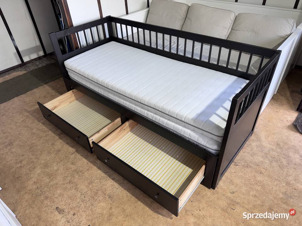 Łóżko leżanka IKEA HEMNES Lite drzewo 2 materace Rybnik