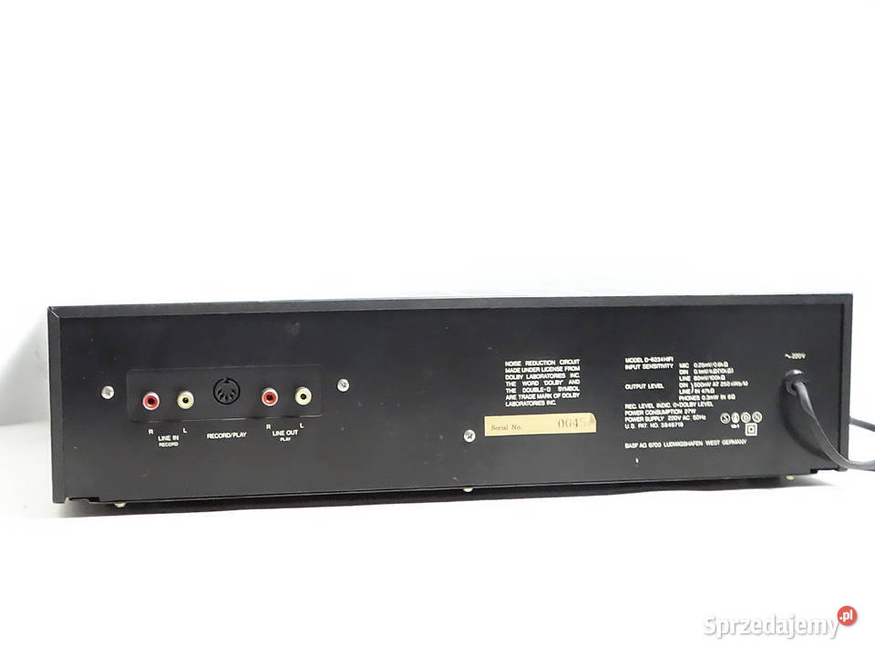 Magnetofon kasetowy BASF D6234 HiFi Vintage Deck Biłgoraj