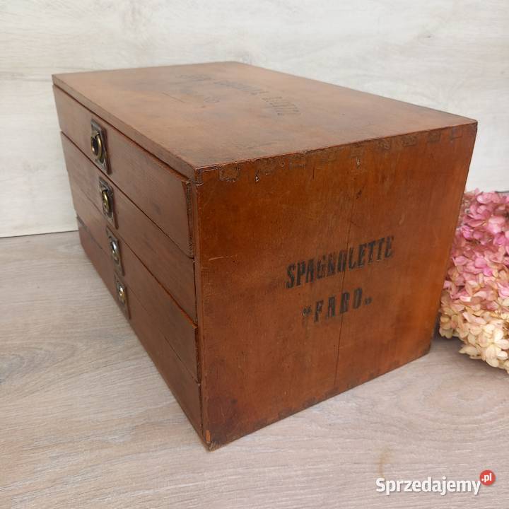 Włoska przedwojenna drewniana szafeczka 4 Warszawa sprzedam