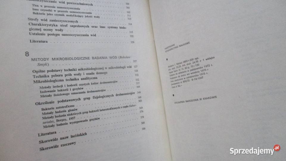Mikrobiologia wód Plauch 1973 woda mikrobiologia łódzkie Łódź