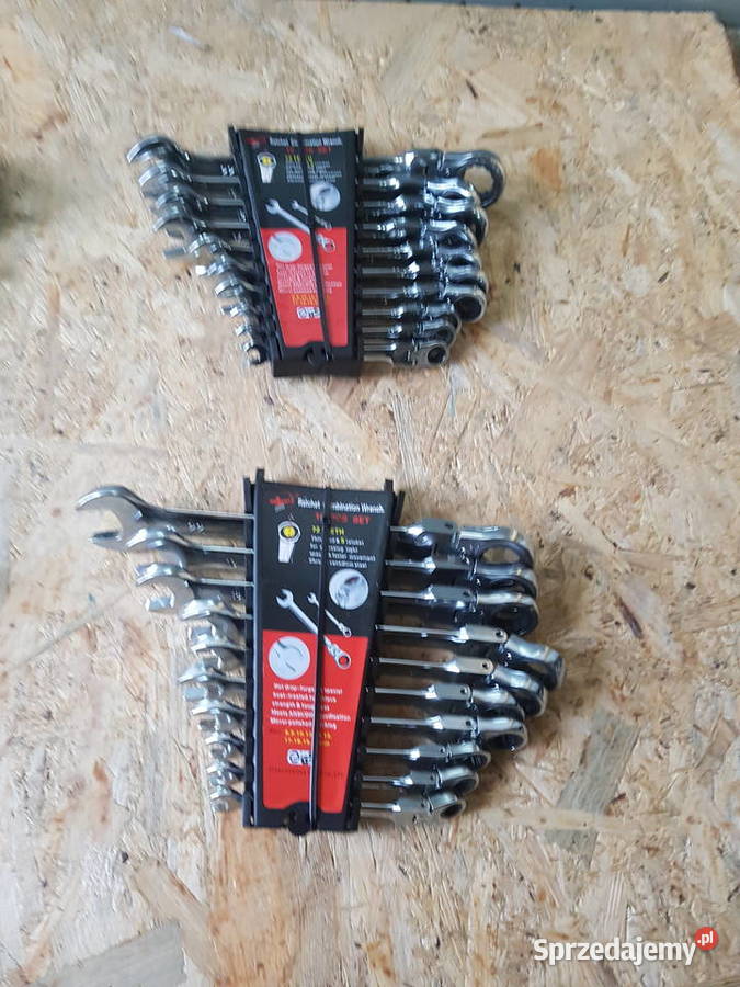 KLUCZE PŁASKO OCZKOWE Z GRZECHOTKĄ ŁAMANE 10 wielkopolskie sprzedam