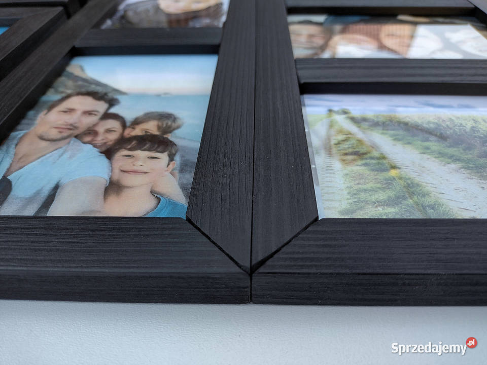 Drewniana Multirama Ramka na 13 zdjęć 10x15