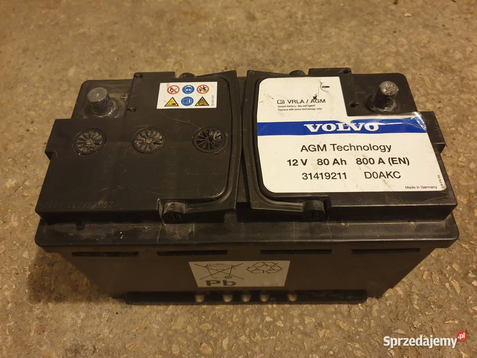 Akumulator AGM 12V80Ah 800A Oryginał Volvo Radom