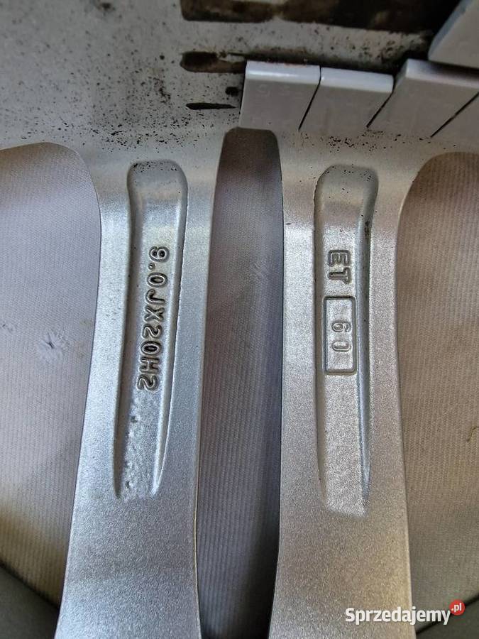 4 felgi aluminiowe 9J20 ET60 5x130 Porsche Audi Biała Panieńska sprzedam