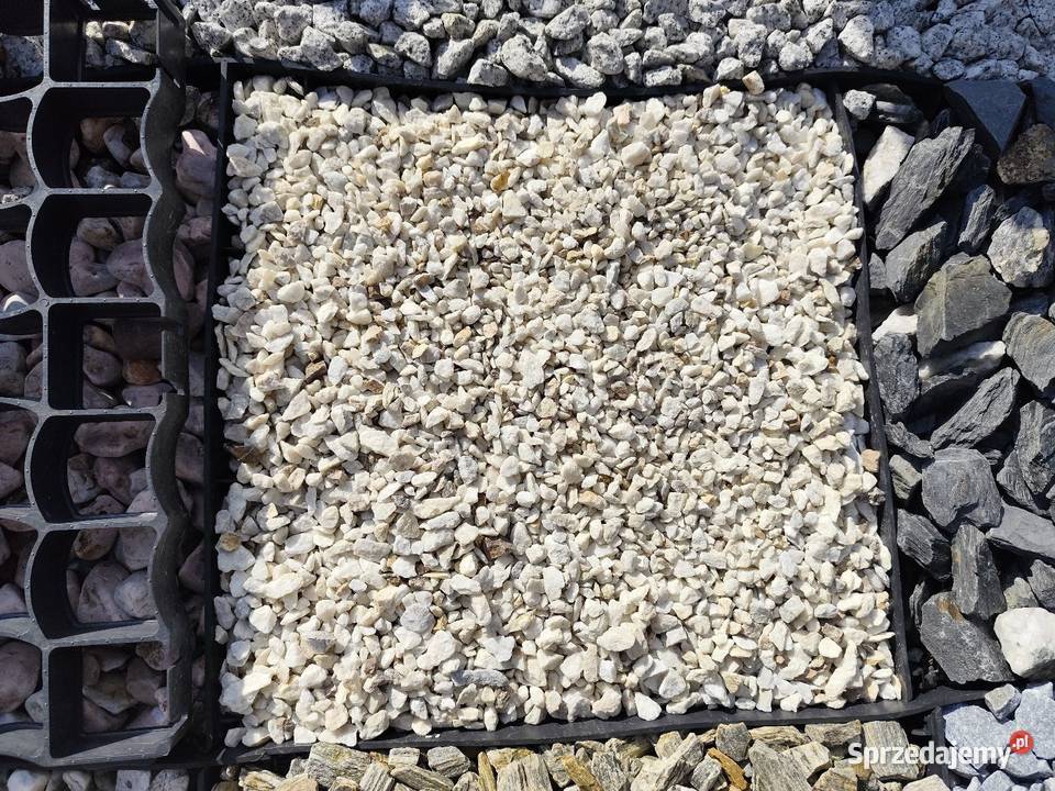 Kamień ogrodowy Cristal White 816 mm Biały