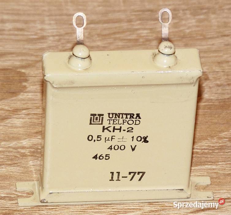 Kondensator papierowy hermetyczny UNITRA TELPOD śląskie Gliwice sprzedam
