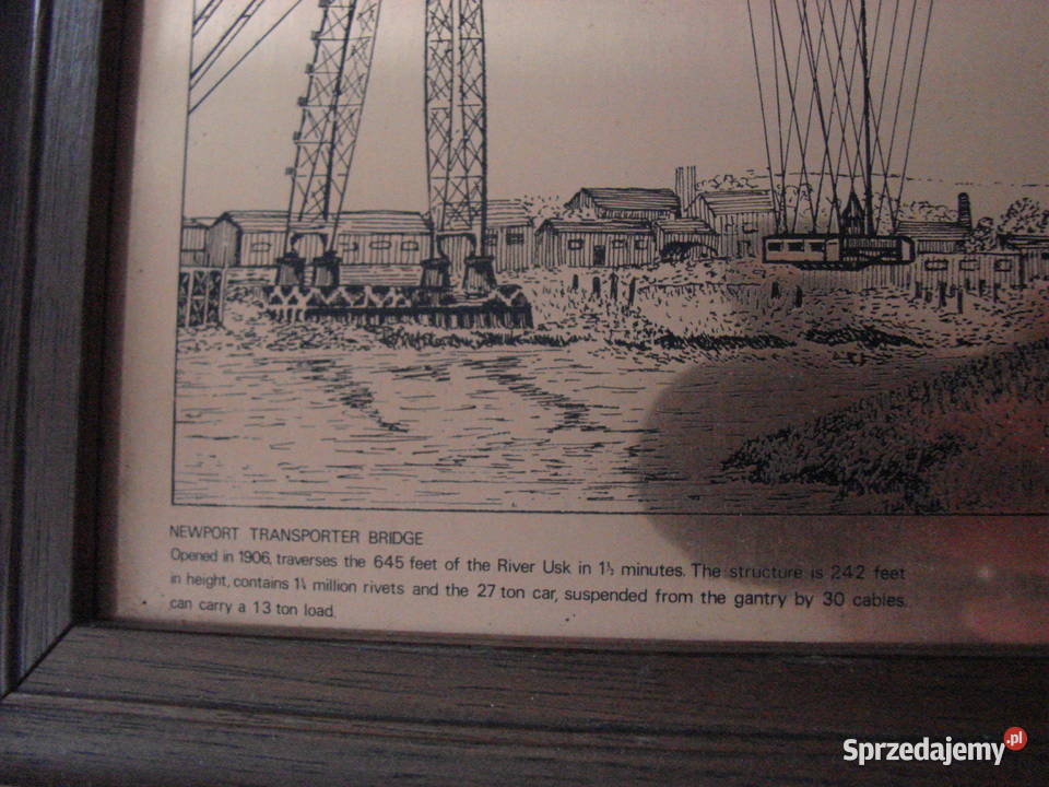 Newport Transporter Bridge obrazek grafika na