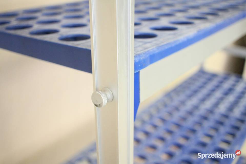 Regał aluminiowo polietylenowy 4 półki szer 125 Góra