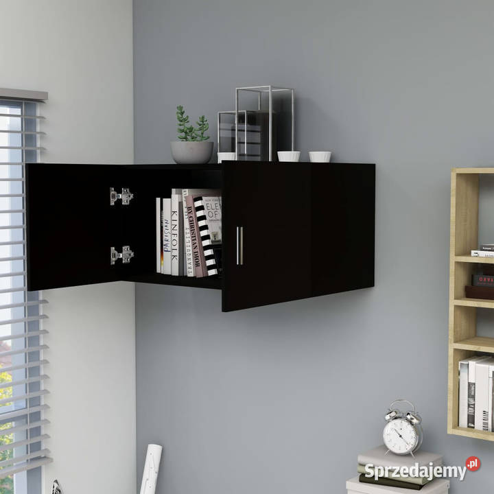 Szafka ścienna czarna 80x39x40 materiał Warszawa