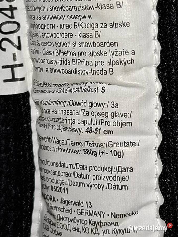 Hudora S kask narciarski 4851 Sporty zimowe małopolskie sprzedam