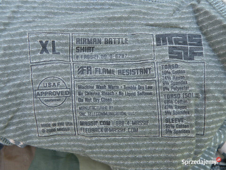 Combat shirt ABU tiger stripes X large Wrocław sprzedam