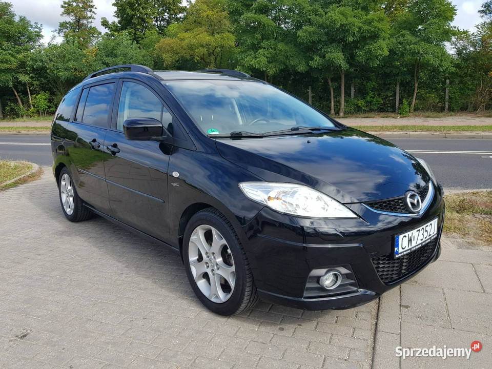 Mazda 5 20 Benzyna 7 Osobowy Klimatronik Skóry przyciemniane szyby sprzedam