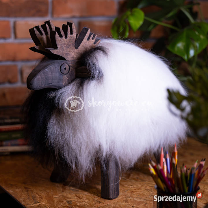 Krzesło renifer dekoracyjny czarno biały wielokolorowy Szaflary sprzedam