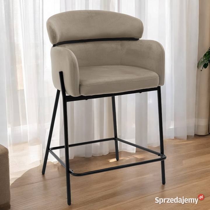 Hoker Tapicerowany Bolzano Ciemnobeżowy Wysyłka Tarchały Małe