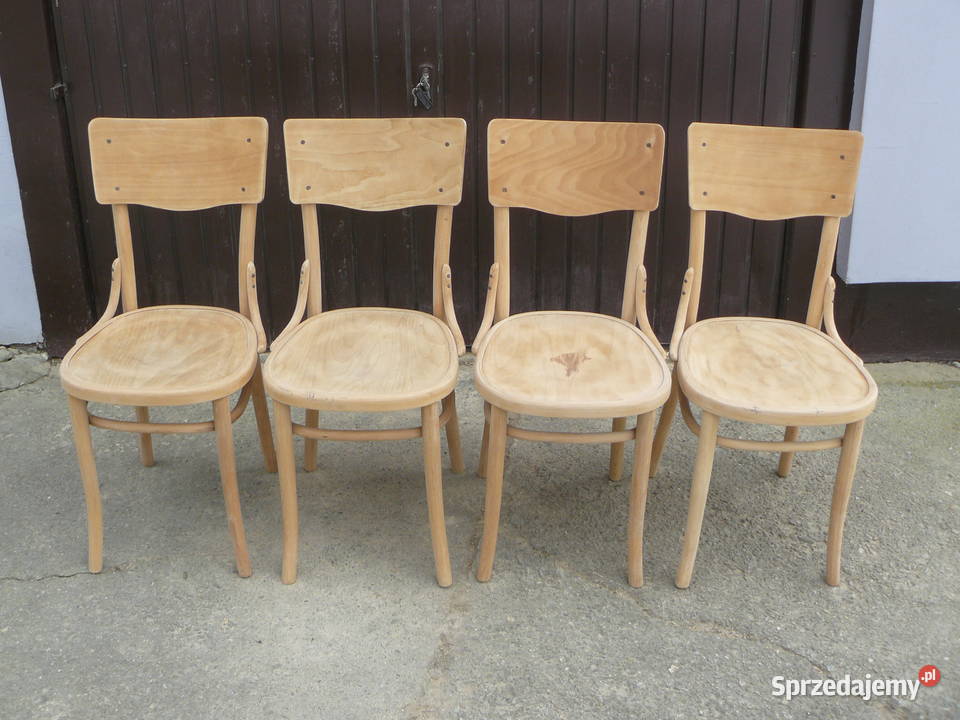 Stare krzesła gięte sygnowane Bondyrz Antyki, Sztuka, Kolekcje