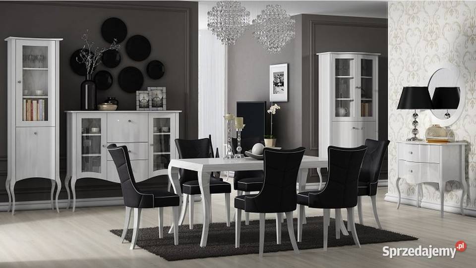 Komoda biała z szufladami i szafkami styl sprzedam