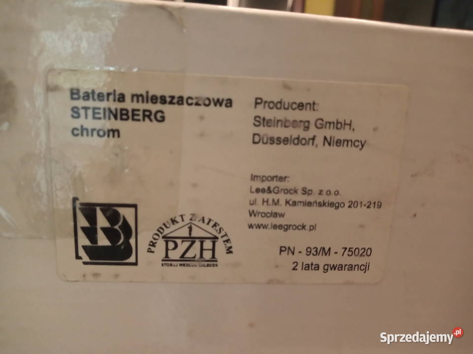 Bateria umywalkowa Steinberg Tarnów sprzedam