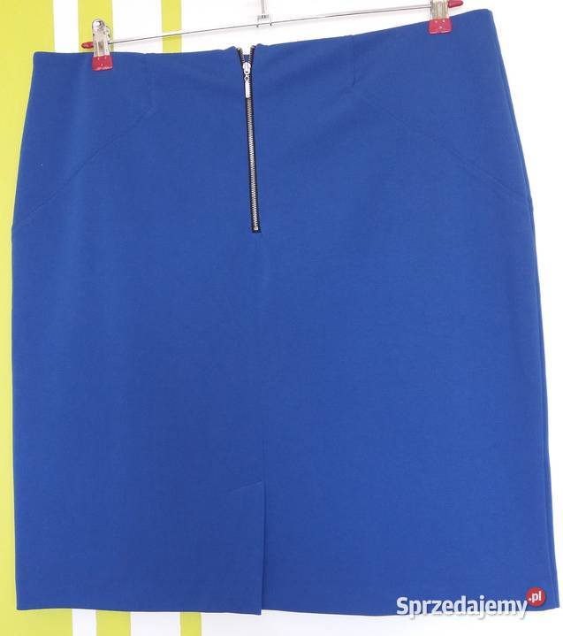 XL48 Chabrowa spódniczka w idealnym stanie niebieski Spódnice i sukienki Gliwice