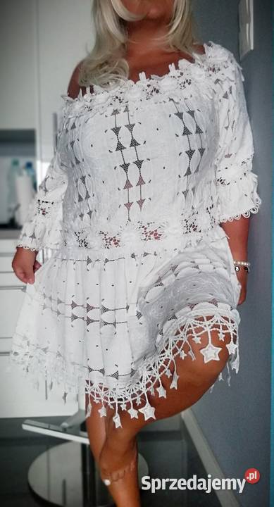 tunika biała koronkowa Warszawa