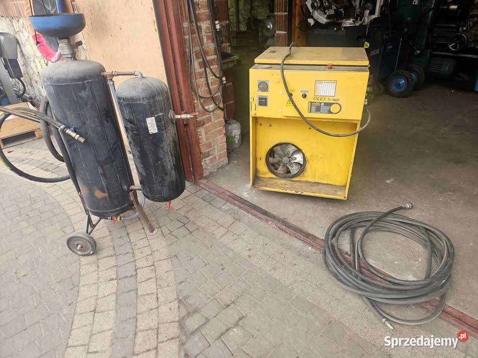 kompresor z piaskarka Siewierz