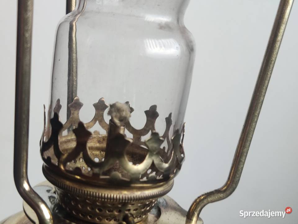 Stara francuska mini lampa naftowa Paryżanka 4 Antyki małopolskie Kraków sprzedam