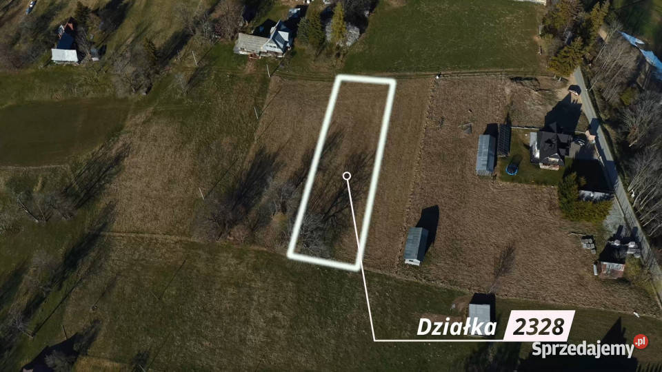 Działka budowlana I Prąd I Stacja SKI Harenda budowlana Sprzedaż Suche