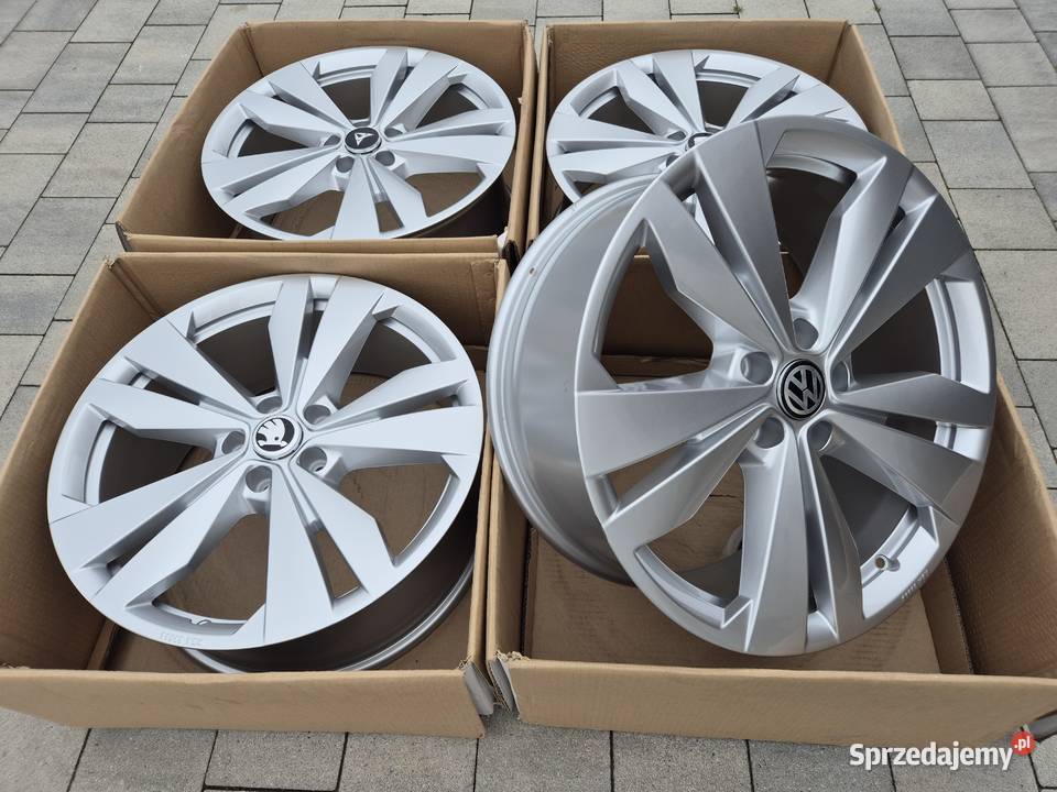 Felgi 19 5x112 Maxion OEM VW Audi Skoda Srebrne Żory
