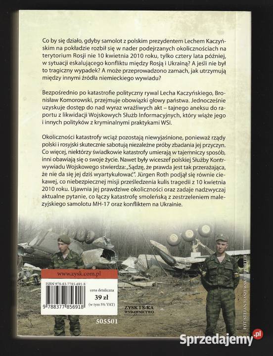 TAJNE AKTA S JURGEN ROTH 2015 Rok wydania 2015 Pozostałe Łódź sprzedam