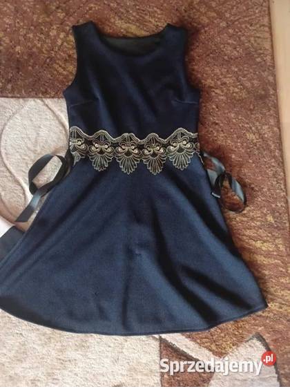 NOWA Granatowa sukienka damska Hajnówka