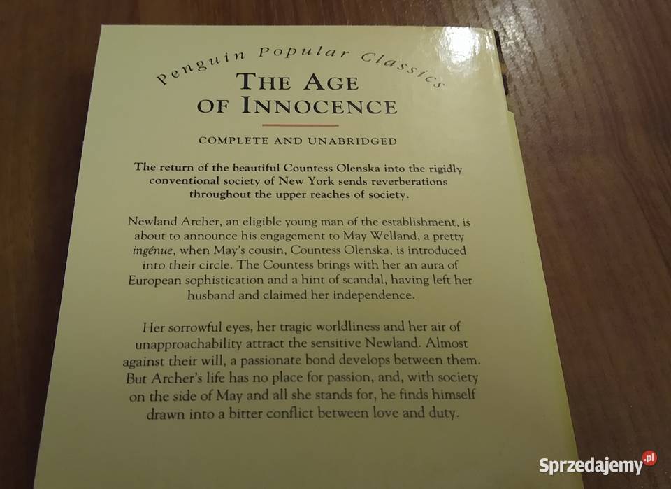 The age of innocence Edith Wharton Gdańsk