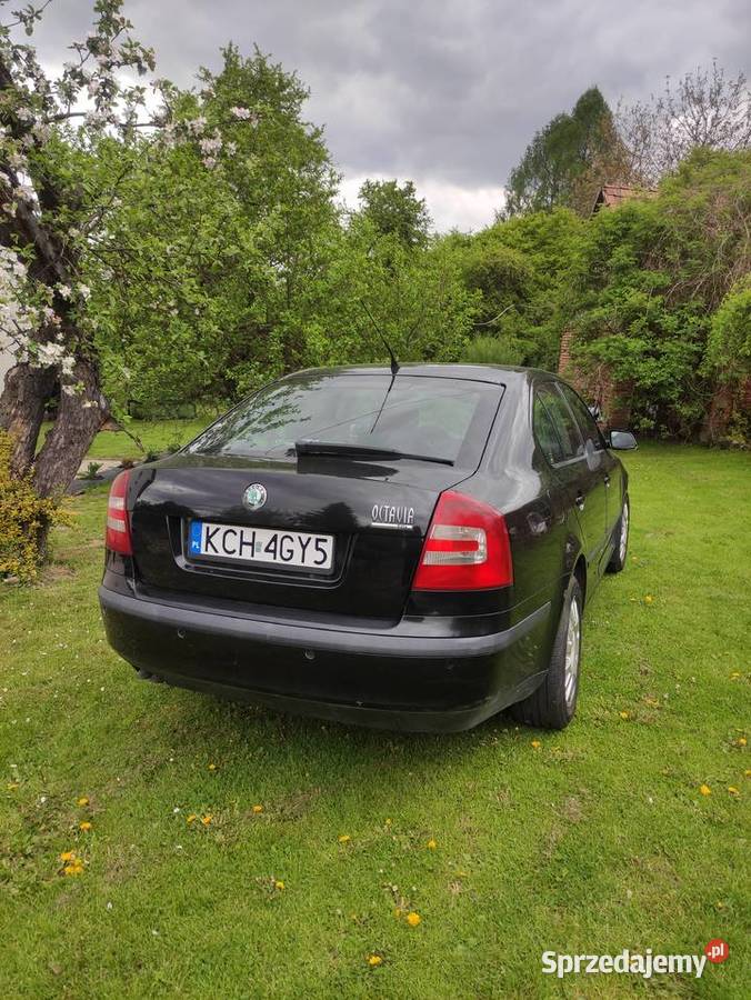 Skoda Octavia II 19tdi sedan 105 czarna 2005 Octavia Nowy Sącz
