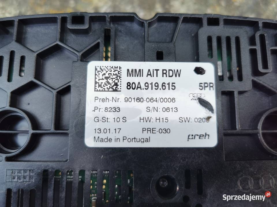 AUDI Q5 80A PANEL STEROWANI MMI TOUCHPAD osobowe Jelenia Góra