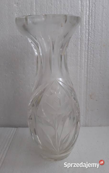 wazon kryształowy oryginalny szlif wysokość 24 Warszawa sprzedam