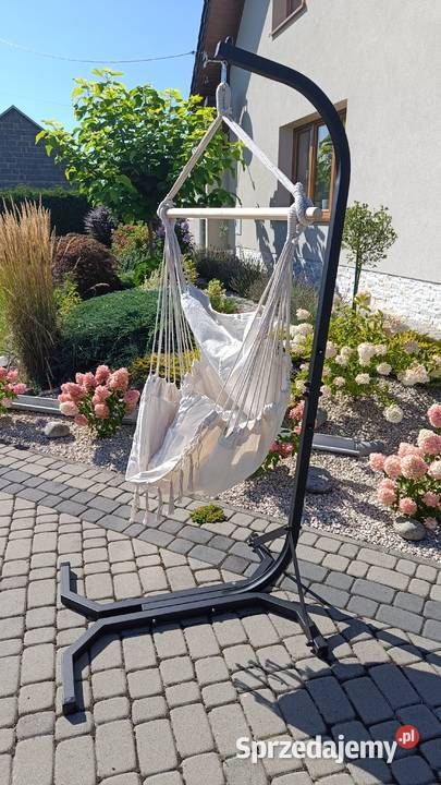 KRZESŁO Brazylijskie Beżowe Boho FOTEL Wiszący Brzostek