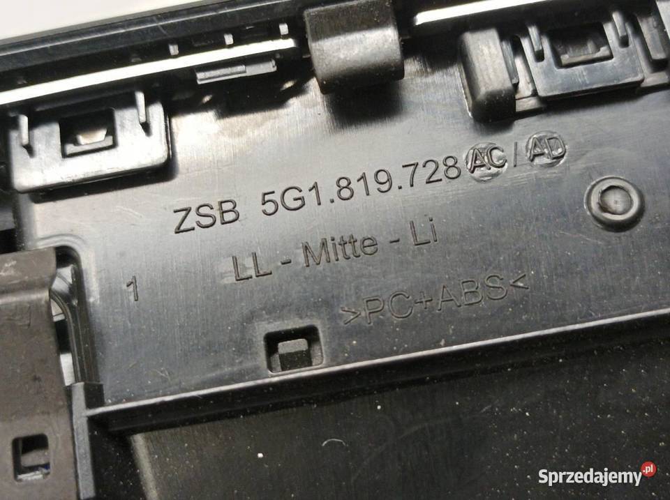 KRATKI NAWIEWU DEKOR ŚRODKOWA LEWA PRAWA KPL VW Kratki nawiewu