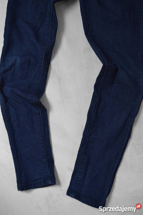 granatowe spodnie slim fit Forever 21 SM mazowieckie Warszawa