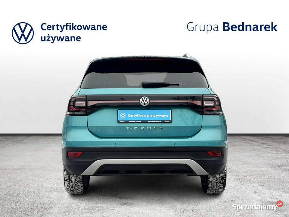 Volkswagen TCross Bezwypadkowy Salon Polska światła do jazdy dziennej Łódź