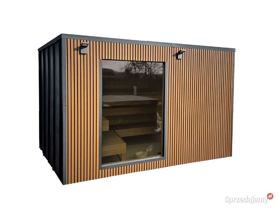 SAUNA OGRODOWA MODERN LUX 330 x 230 z Oknem dolnośląskie Wrocław