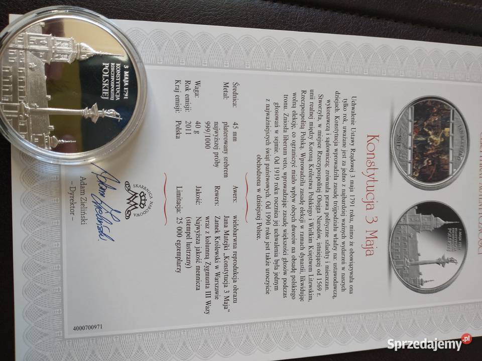 Konstrukcja 3maja Numizmatyka Warszawa