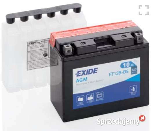 Akumulator motocyklowy EXIDE ET12BBS YT12BBS 12V Grudziądz