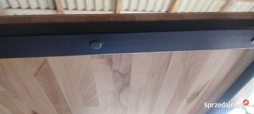 Sprzedam stolik kawowy loft blat buk profil mazowieckie