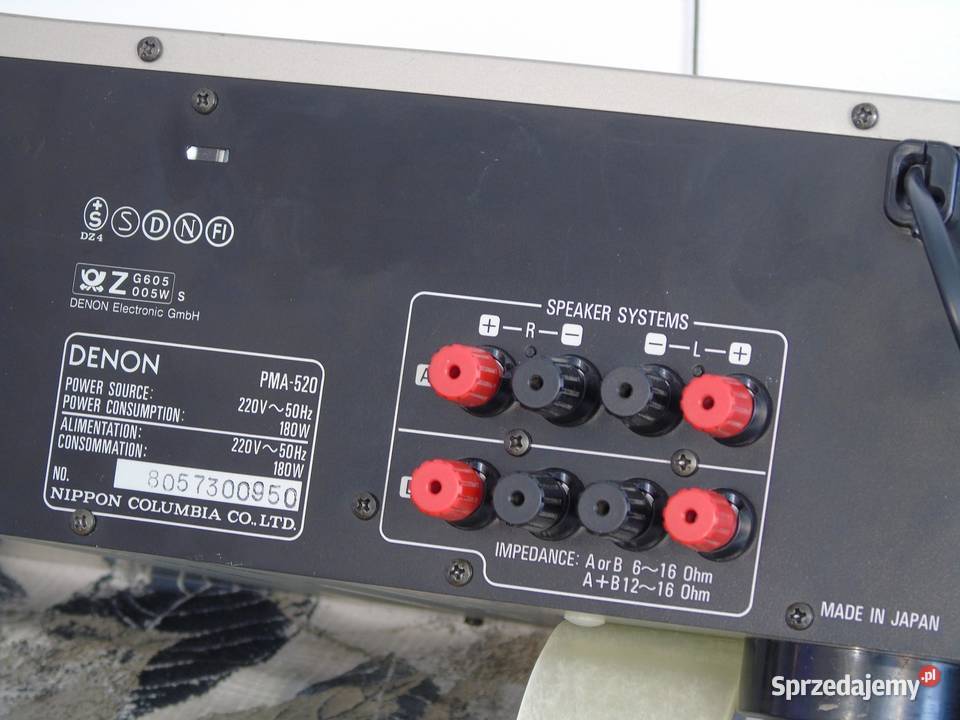Wzmacniacz Denon PMA520 srebrny świetne stereo Jasło