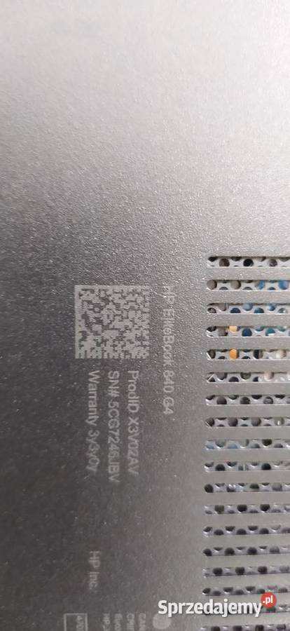 HP EliteBook 840 G4 i57200U 8 GB RAM 256 GB SSD Intel Core i5 Zielonka sprzedam