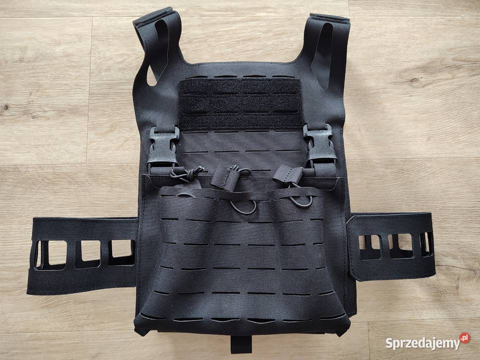 Kamizelka taktyczna do ASG plate carrier czarna Sporty strzeleckie i myślistwo śląskie Gliwice