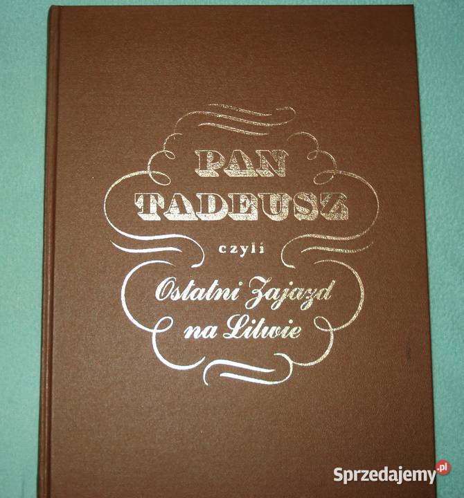 Pan Tadeusz Warszawa sprzedam