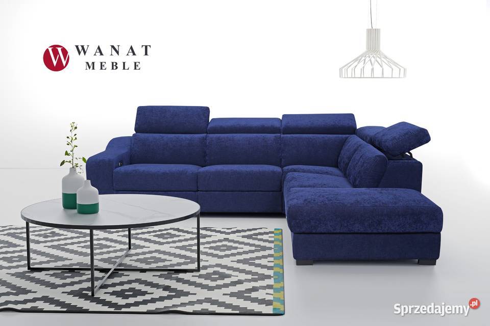 Nowoczesny Skórzany Narożnik Skóra Tkaniny Wanat Łóżka, wersalki i sofy Warszawa sprzedam