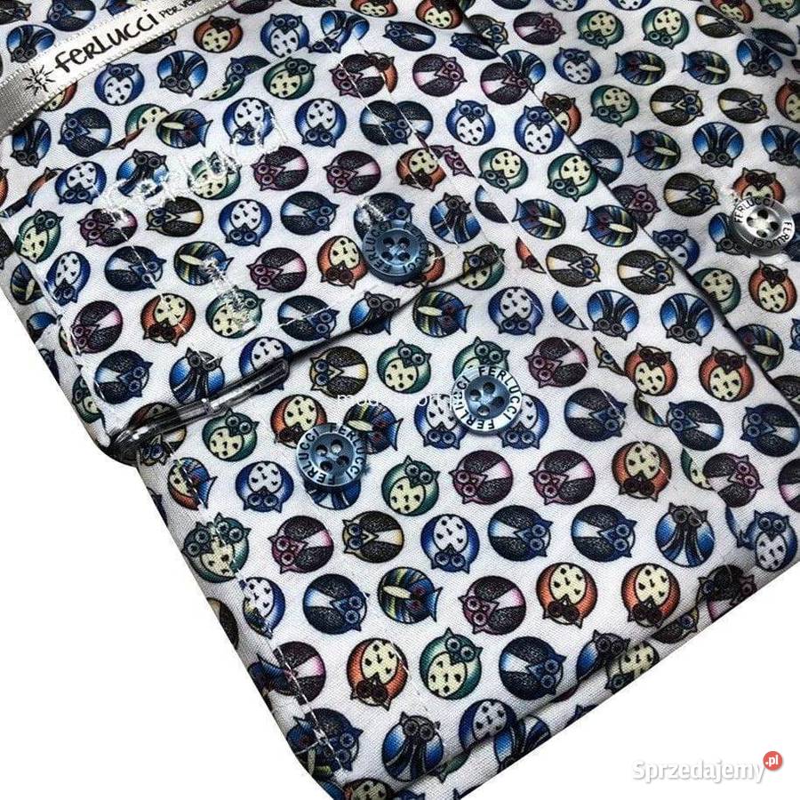 FERLUCCI KOSZULA MĘSKA CALABRIA SLIM FIT C111 mazowieckie Warszawa