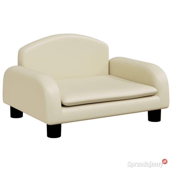 Sofa dzieci kremowa 50x40x30 sztuczna skóra Warszawa