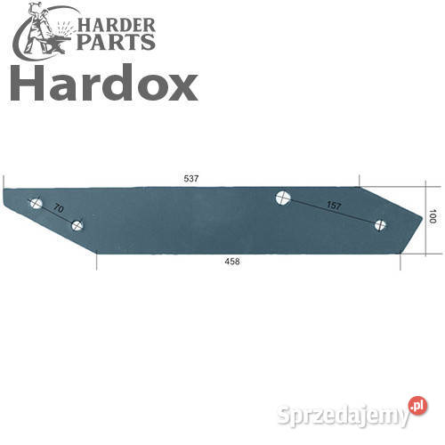 Płoza długa HARDOX 20621L 20627L N 1315 do pługa Suwałki